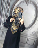 روسری قواره کوچک سلطنتی رنگ مشکی