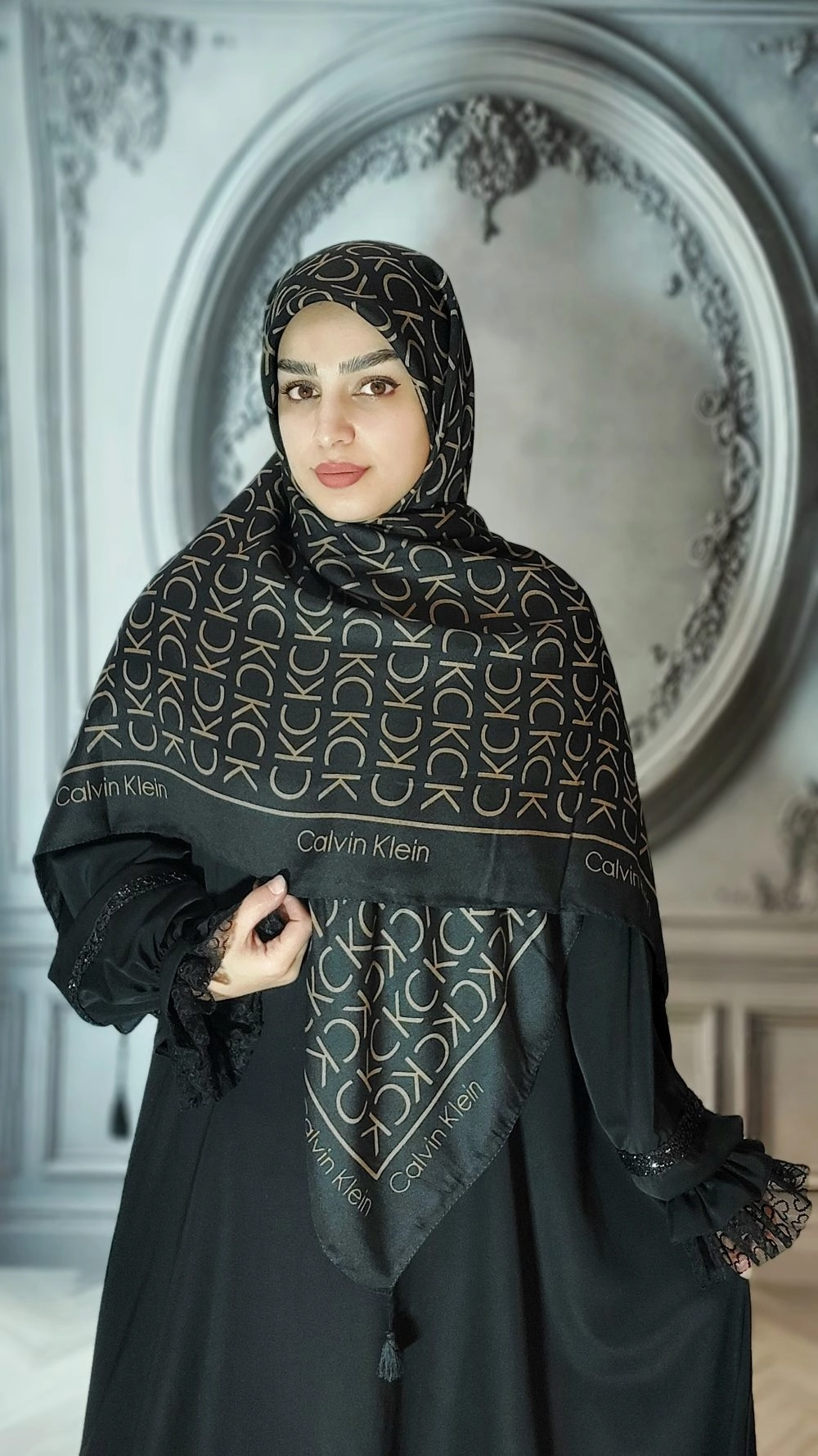روسری زنانه نخ پنبه ck
