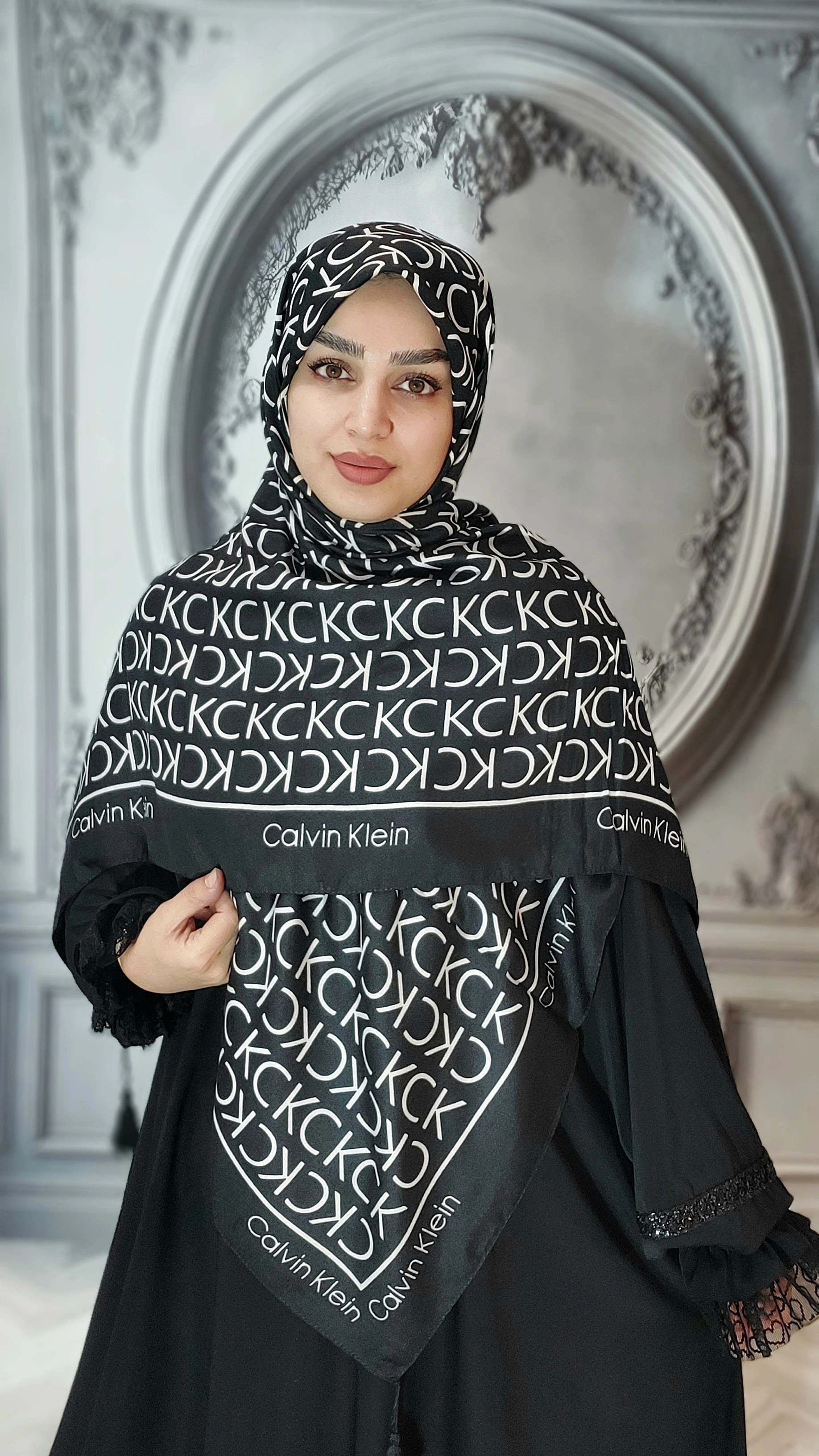 روسری زنانه نخ پنبه ck