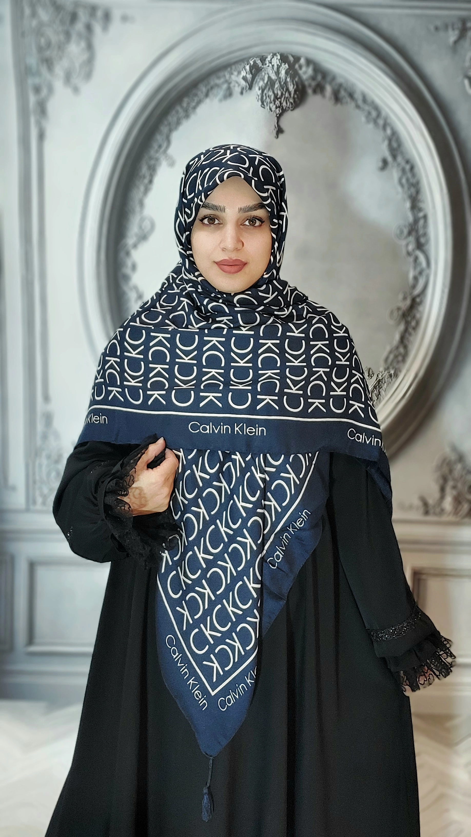 روسری زنانه نخ پنبه ck