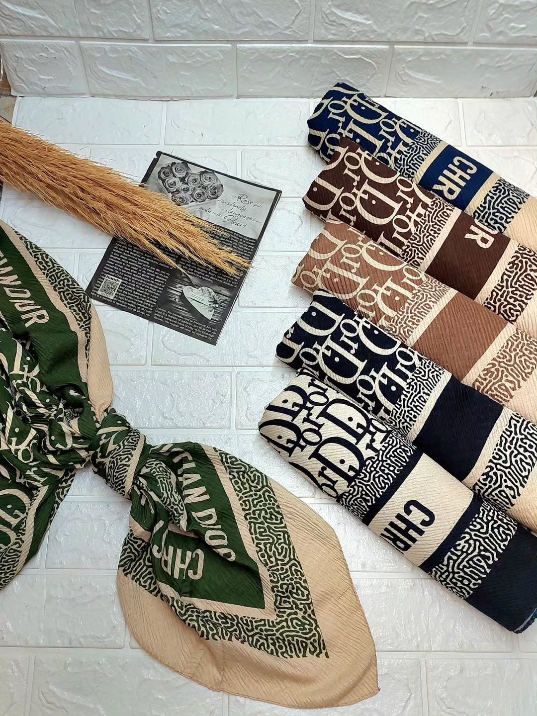 روسری پلیسه ی دیور پلنگی