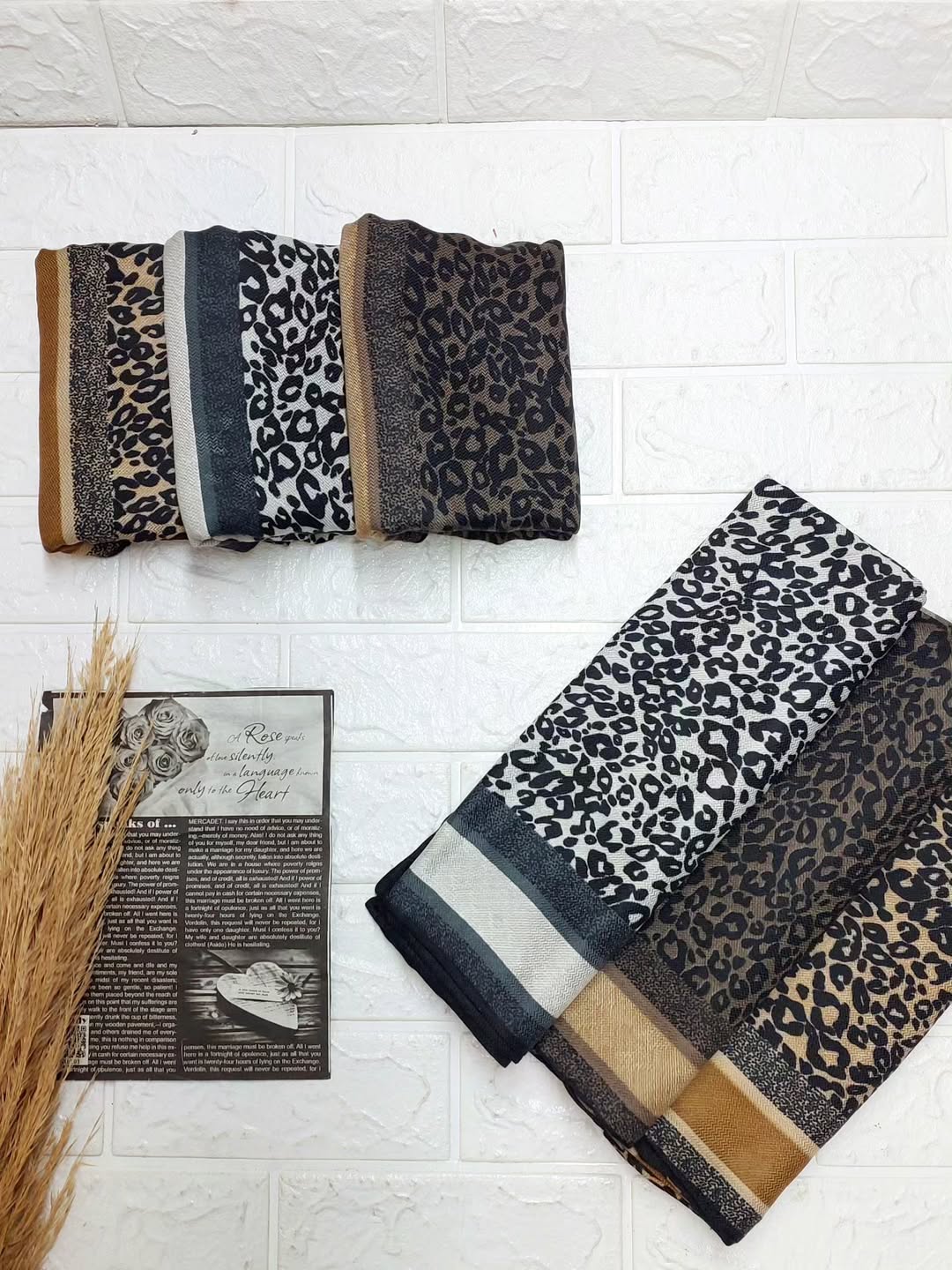 روسری کشمیر پلنگی