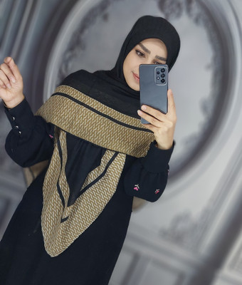 روسری نخی قواره بزرگ منگوله دار